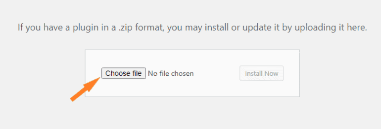 Selecting downloaded zip file from system