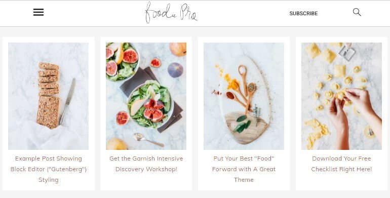 Foodie pro theme for WordPress recipe blog