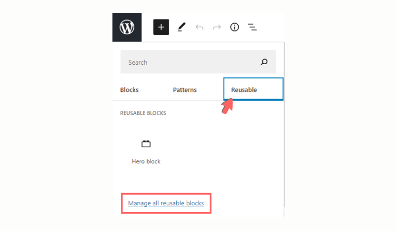 Reusable block improvements in WordPress 5.7