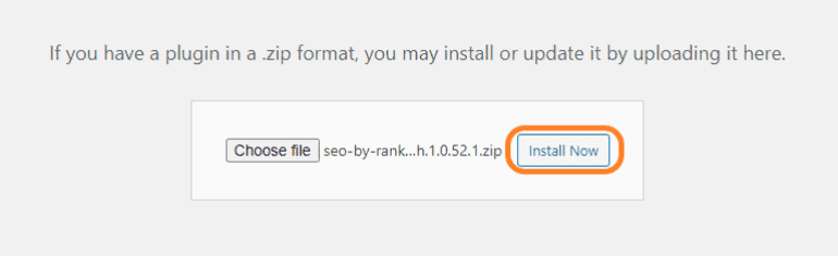 Installing WordPress plugin via uploading method