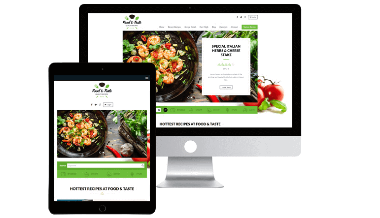 RecipePress theme for WordPress recipe blog